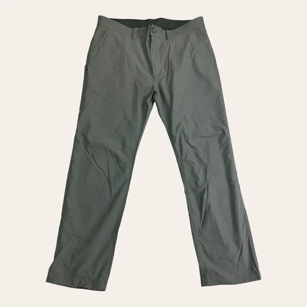 Prana Pants Mens 38x30 Alameda Slim Straight Stretch 50+ UPF Iron Gray